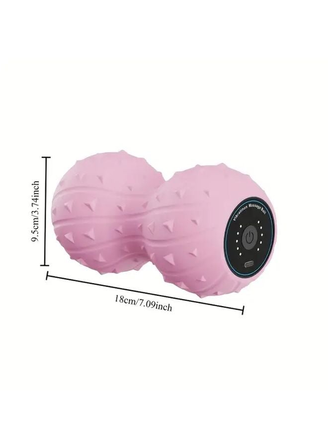 Rosy 5 Speed Vibrating Peanut Massage Ball USB Rechargeable Deep Tissue Trigger Point Therapy - Image 4